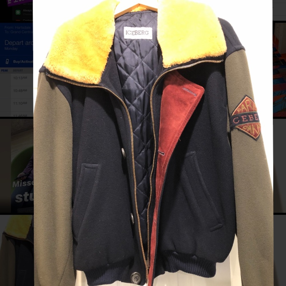 mint condition vintage iceberg men’s jacket 1980s
